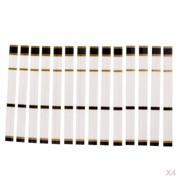60 Pieces White SPVC Heat Shrinkable Dense Archery Arrow Wraps 19.5 x 2cm