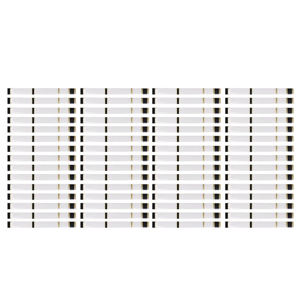 60 Pieces White SPVC Heat Shrinkable Dense Archery Arrow Wraps 19.5 x 2cm