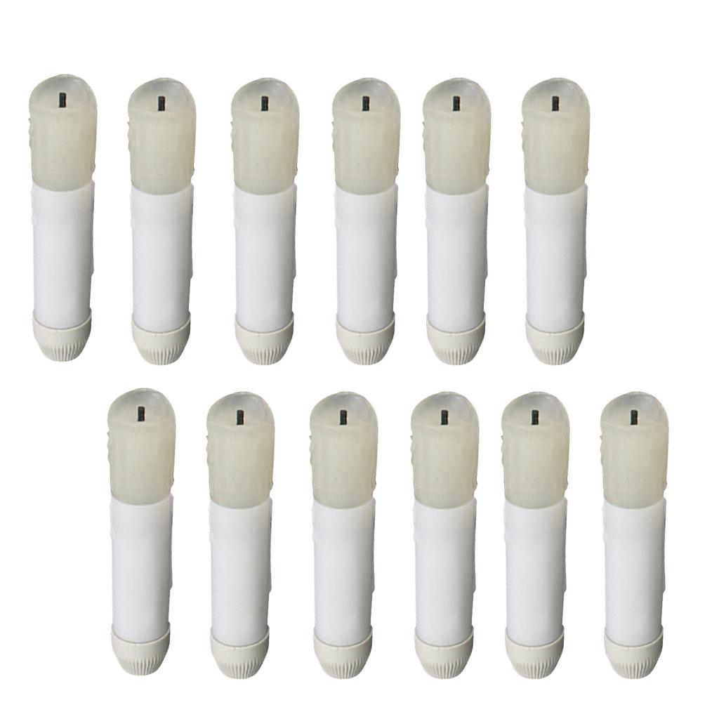 12 Pieces 105mm Tall Electric LED Candle Flameless Candle for Party Decor B