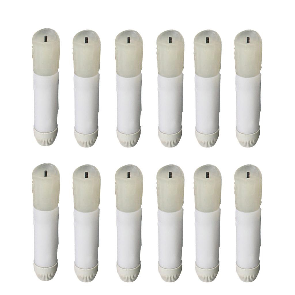 12 Pieces 105mm Tall Electric LED Candle Flameless Candle for Party Decor B