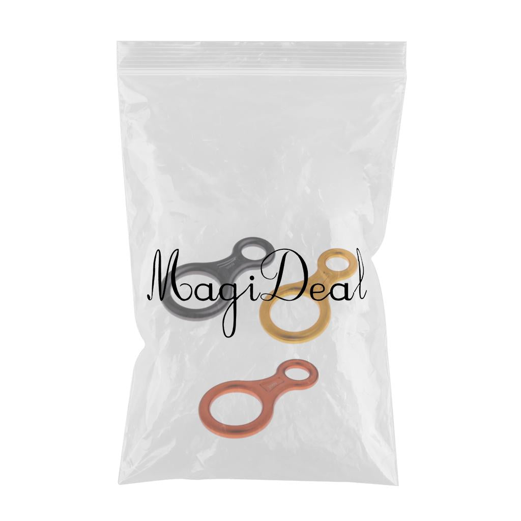 3 Pieces 35KN Figure 8 Shape Ring Descender Climbing Rappel Belay Device