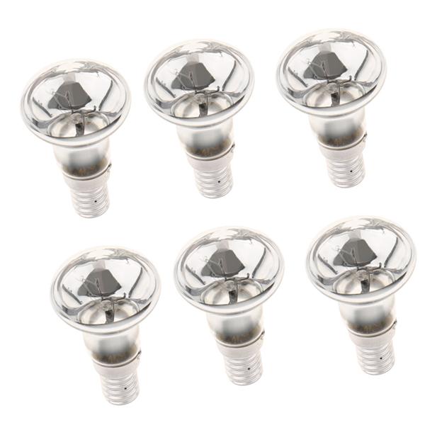 6Pcs R39 Reflector Tungsten Filament Spotlight Bulb Lamp SES E14 25W