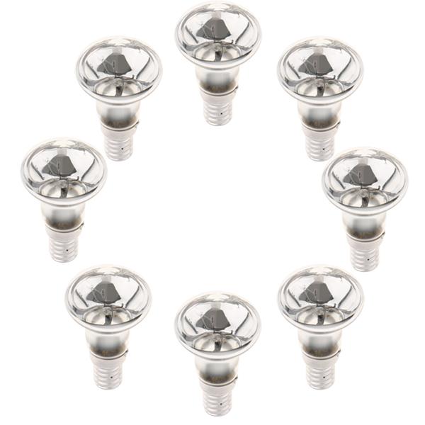 8Pcs R39 Reflector Tungsten Filament Spotlight Bulb Lamp SES E14 25W