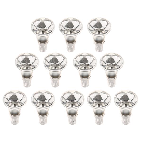 12Pcs R39 Reflector Tungsten Filament Spotlight Bulb Lamp SES E14 25W