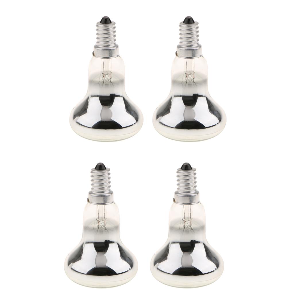 4Pcs R50 Reflector Tungsten Filament Spotlight Bulb Lamp SES E14 40W