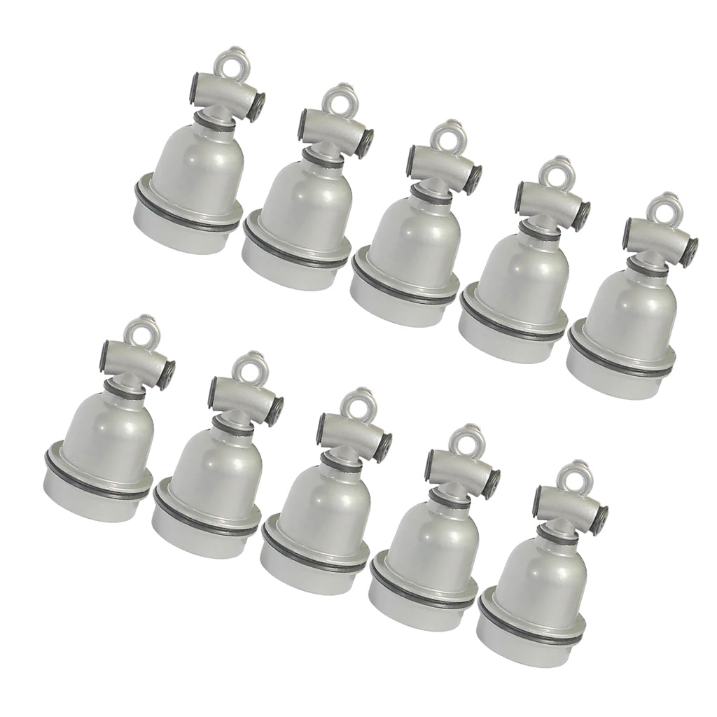 10Pcs E27 Waterproof Aluminium Bulb Lamp Heater Holder Lamp Socket for Pig