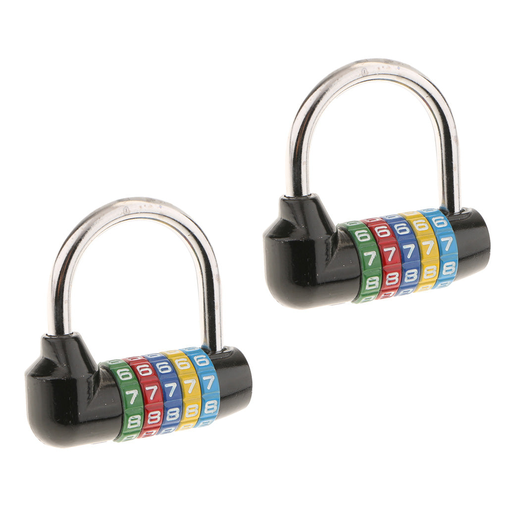 2Pack Letters Combination Lock Resettable Padlock for Toolboxes Suitcases