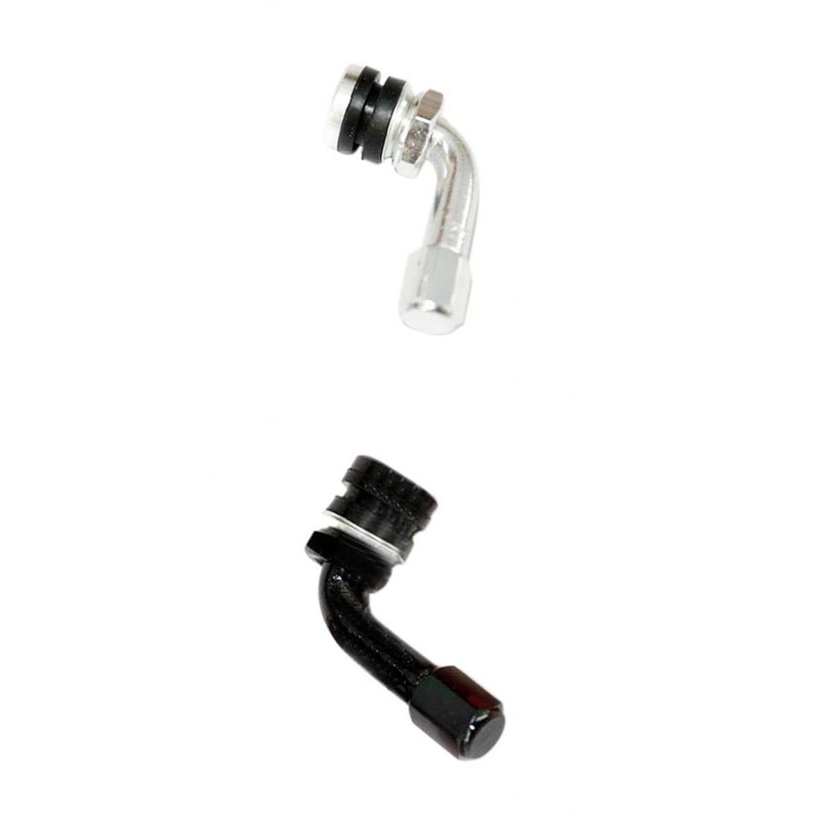 CNC Aluminum Motorcycle Rim Wheel Air Tyre Tire Valve Stem Silver & Black
