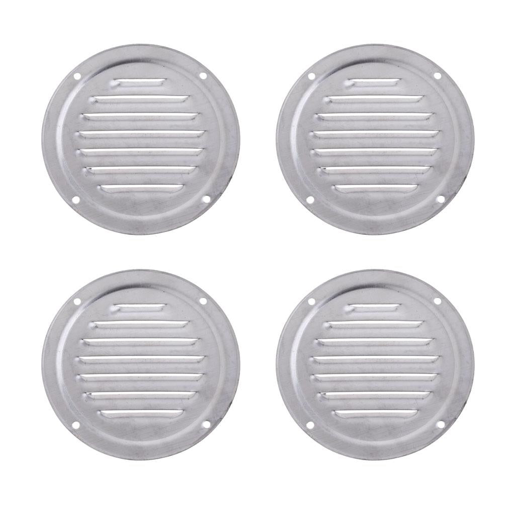 4pcs Stainless Steel Round Louvered Air Vent for Marine Boat RV Accessories