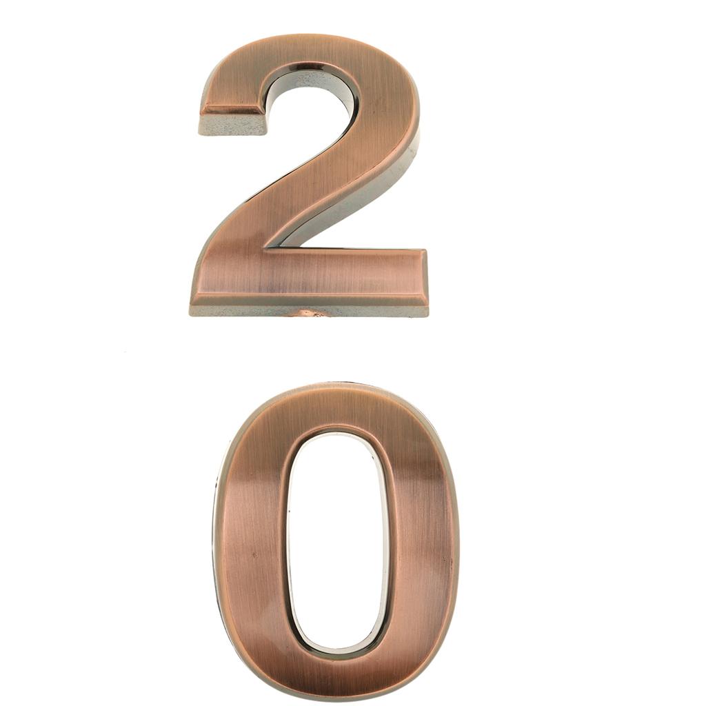 2Pcs Wall Plaque Sign Number 20 Letter for 20-year-old Birthday Party Decor