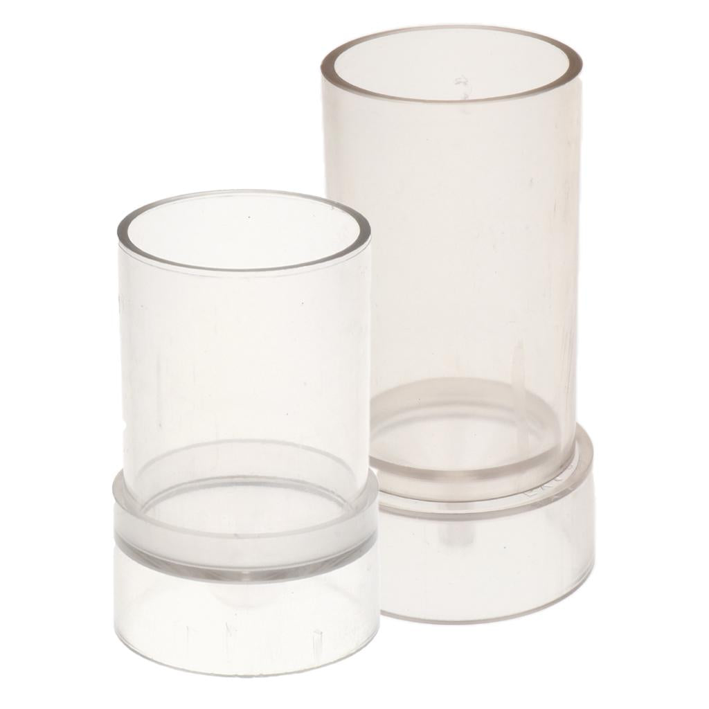 2 Pieces Plastic Clear Candle Molds Soap Mold Tool for Candle Making Craft