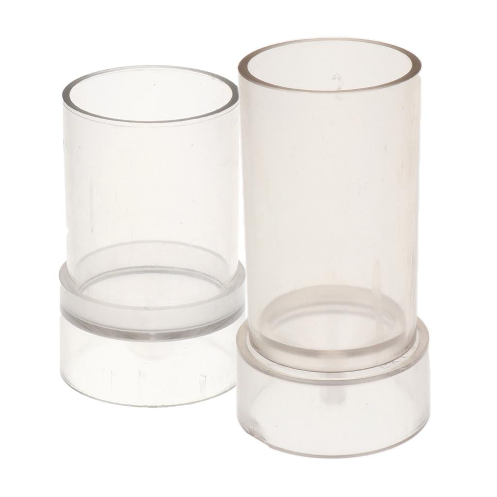 2 Pieces Plastic Clear Candle Molds Soap Mold Tool for Candle Making Craft