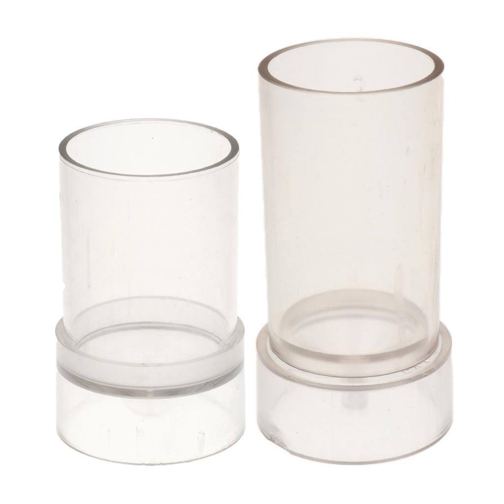 2 Pieces Plastic Clear Candle Molds Soap Mold Tool for Candle Making Craft