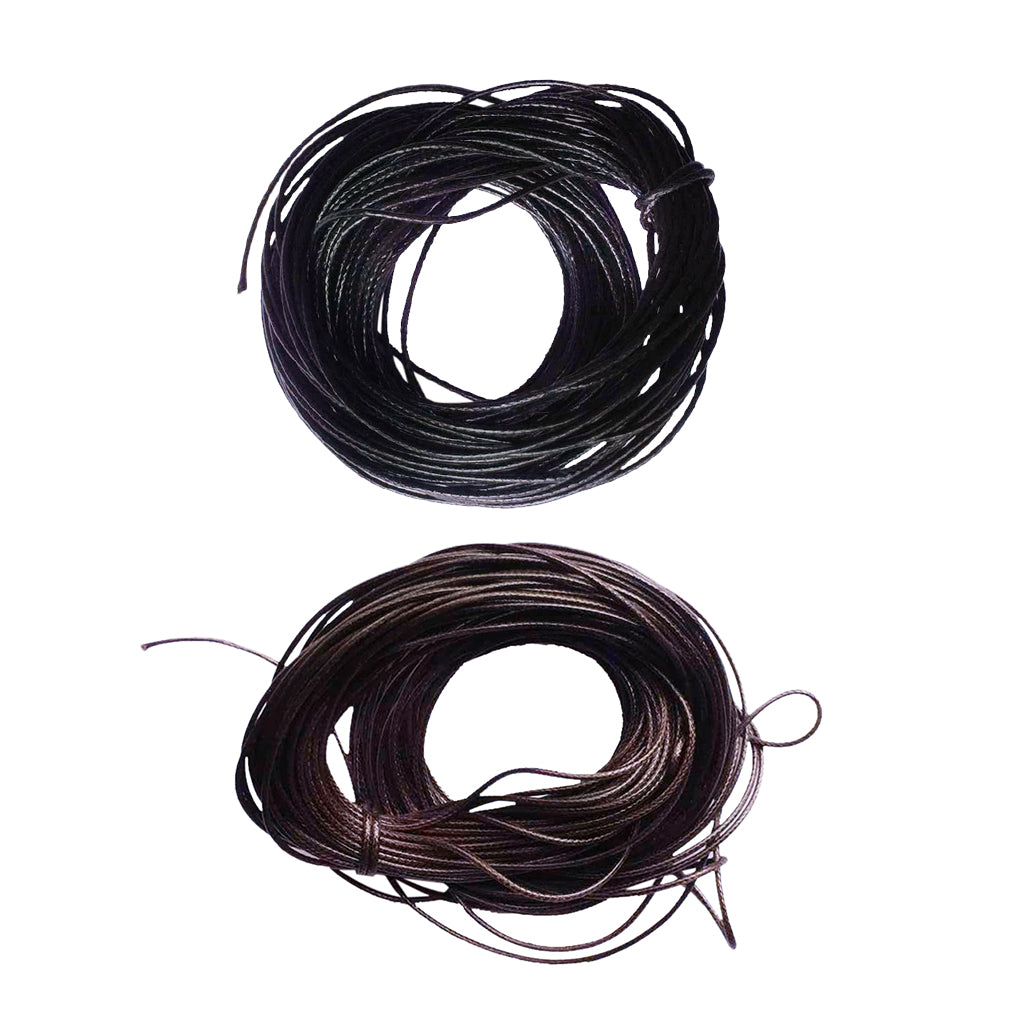 2 Pieces 10 Meters Waxed Nylon String for DIY Bracelet Jewelry Making 1mm