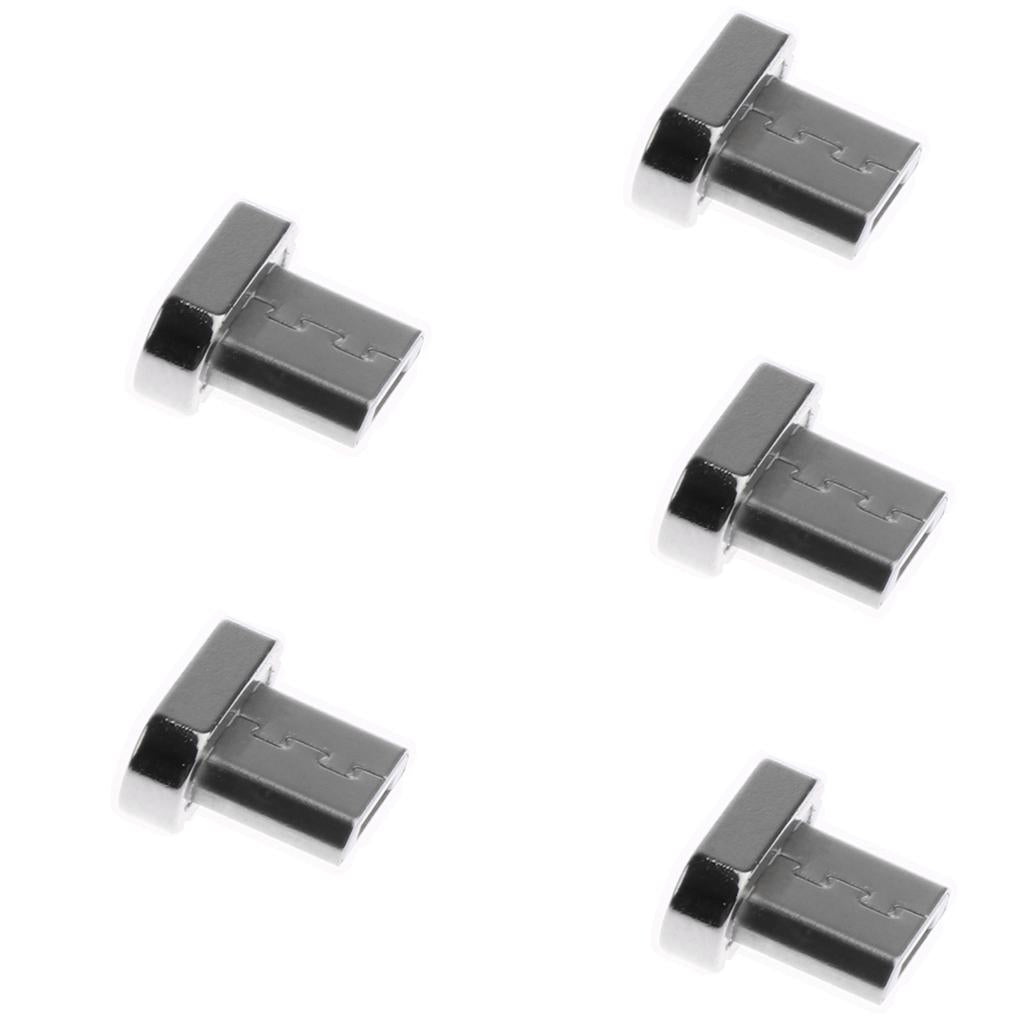 5 XMagnetic Tip Micro USB Converter Adapter Connector Head For Android Phone