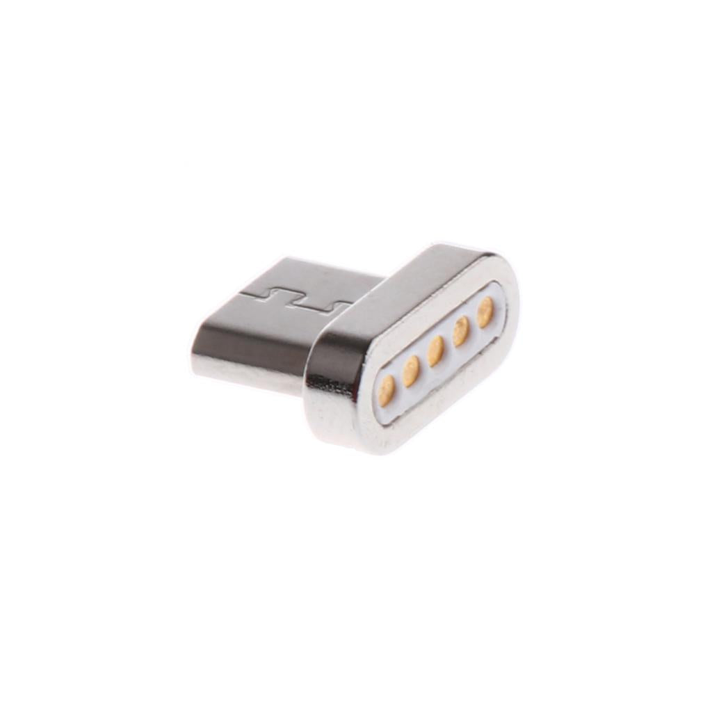 5 XMagnetic Tip Micro USB Converter Adapter Connector Head For Android Phone