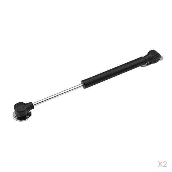 2Pcs Lift Up Lid Support Door Stay Piston Hinge Kitchen Cupboard Black