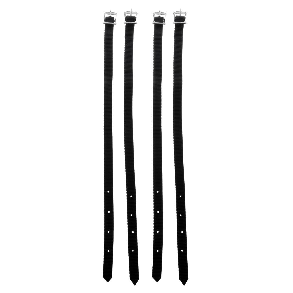 4 pcs Thickened Weaved English Spurs Straps Horse Riding Equestrian