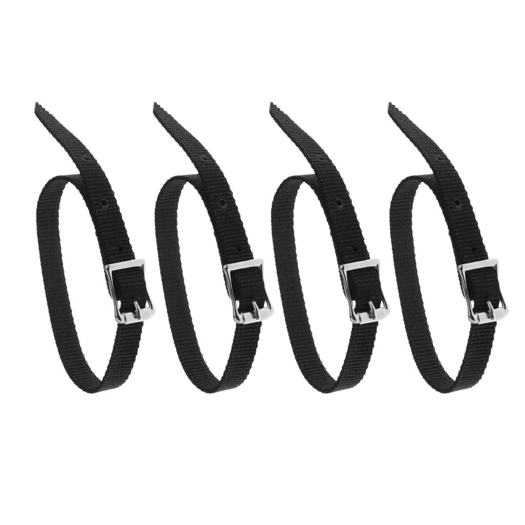 4 pcs Thickened Weaved English Spurs Straps Horse Riding Equestrian