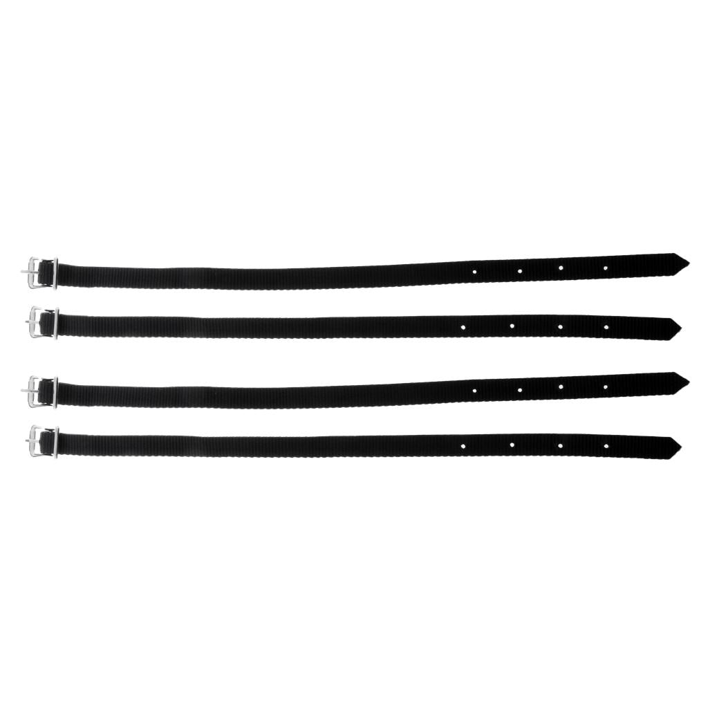 4 pcs Thickened Weaved English Spurs Straps Horse Riding Equestrian