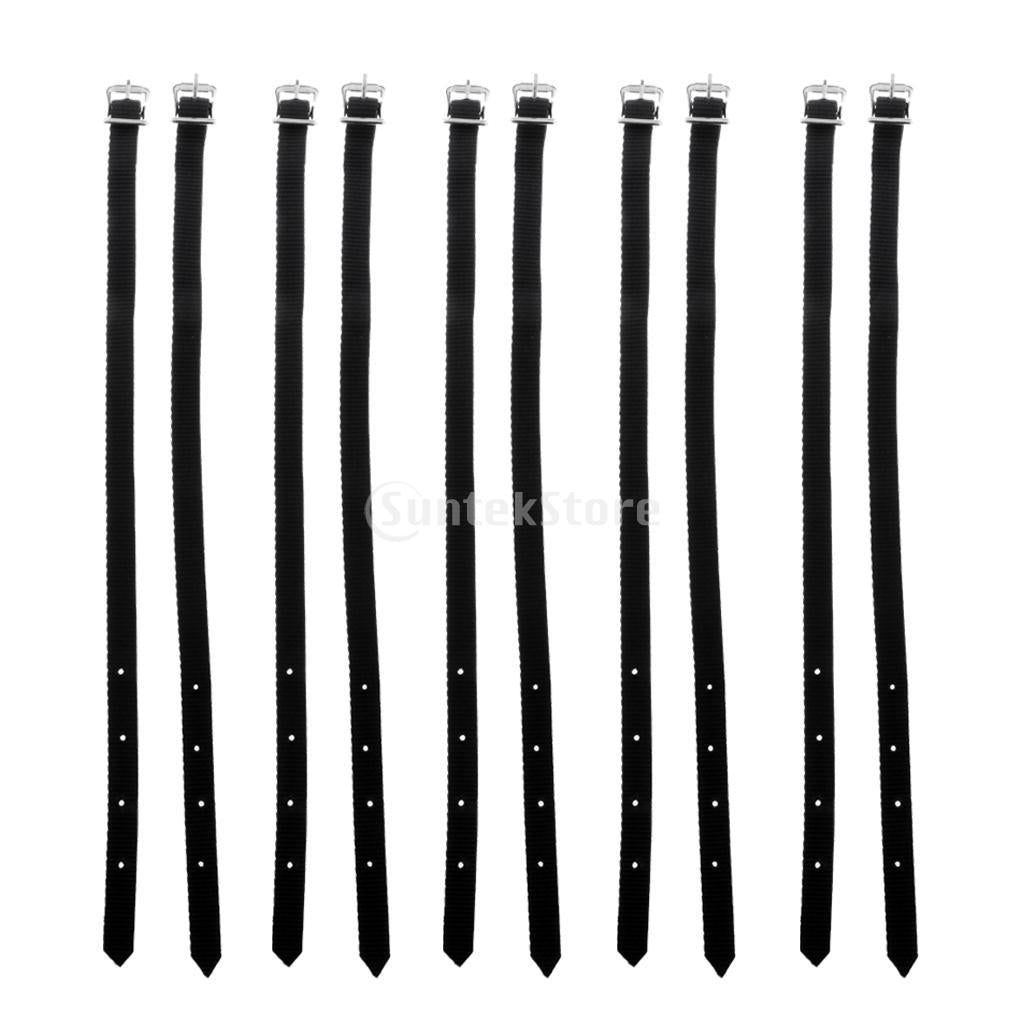 10 Pieces Thickened English Spurs Straps Horse Riding Equestrian Accessories