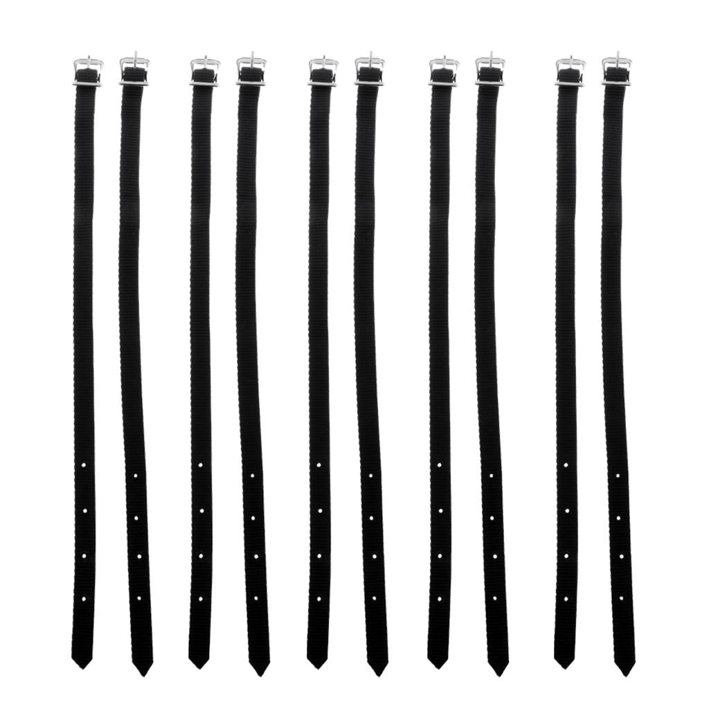 10 Pieces Thickened English Spurs Straps Horse Riding Equestrian Accessories