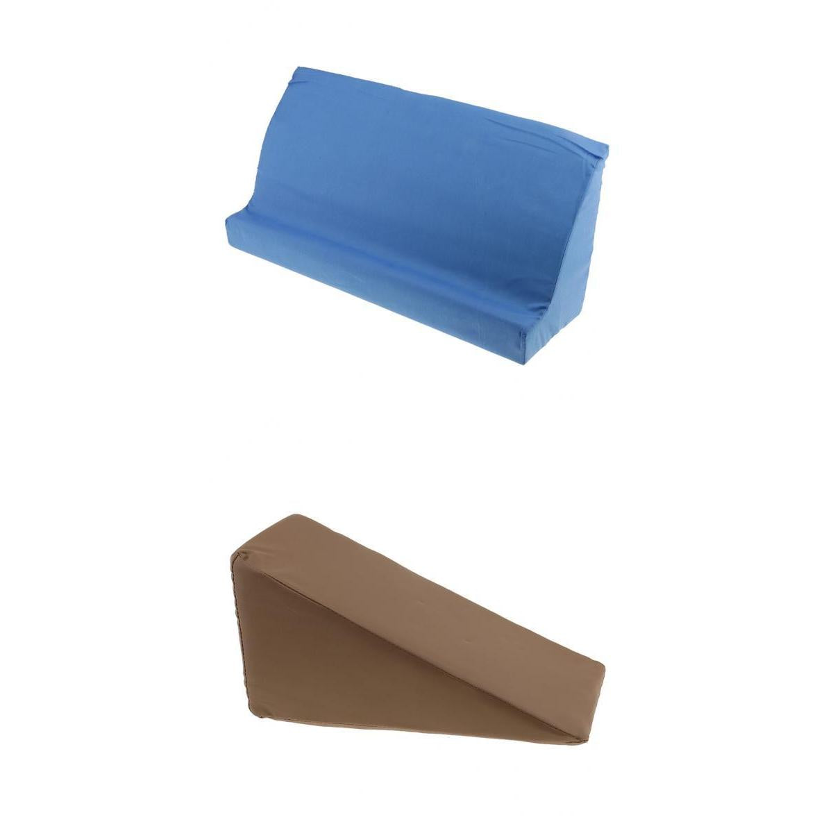 2Pieces Memory Foam Bed Wedge Pillow Cushion Washable Cover