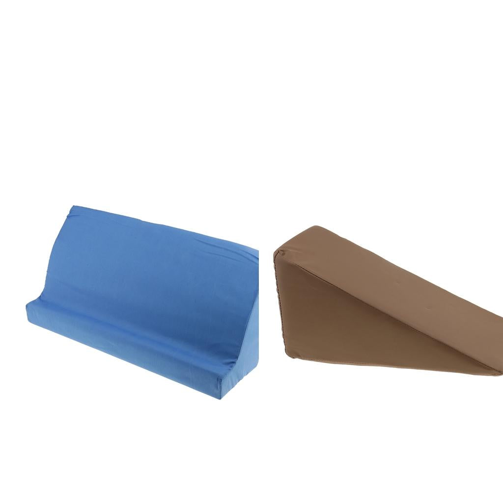 2Pieces Memory Foam Bed Wedge Pillow Cushion Washable Cover