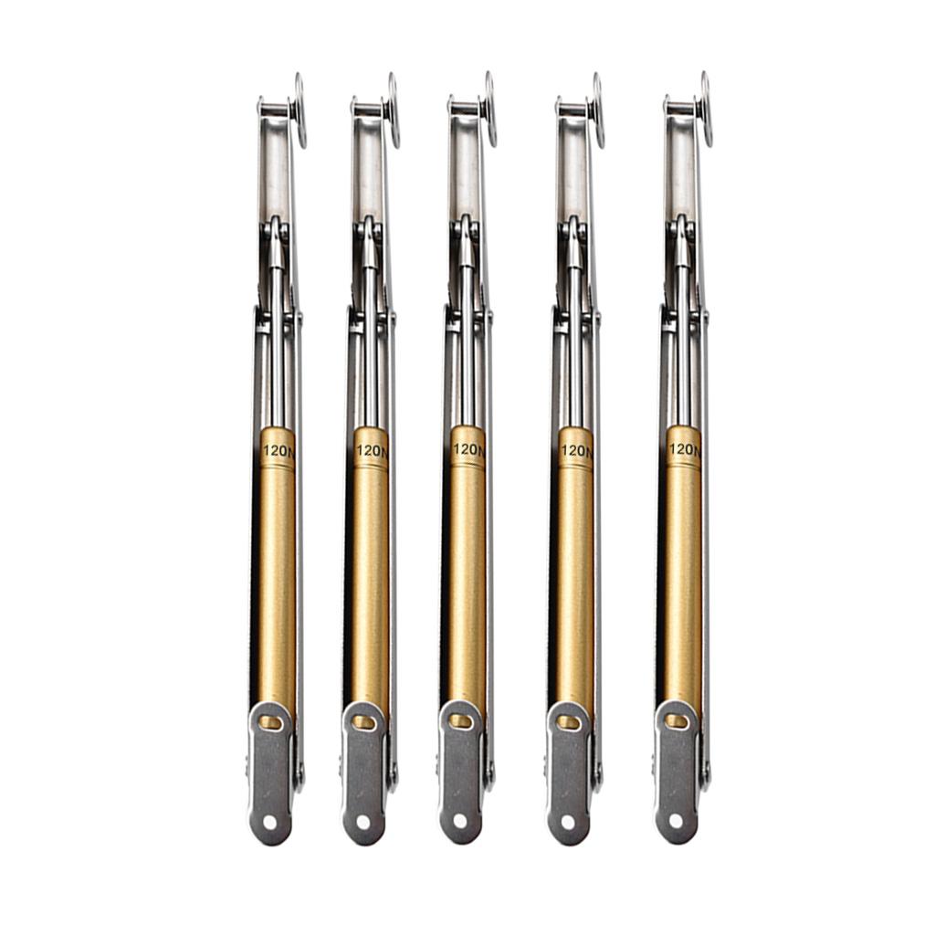 5Pcs Lift Hydraulic Gas Strut Lid Stay Cabinet Door Support Rod Silver 120N