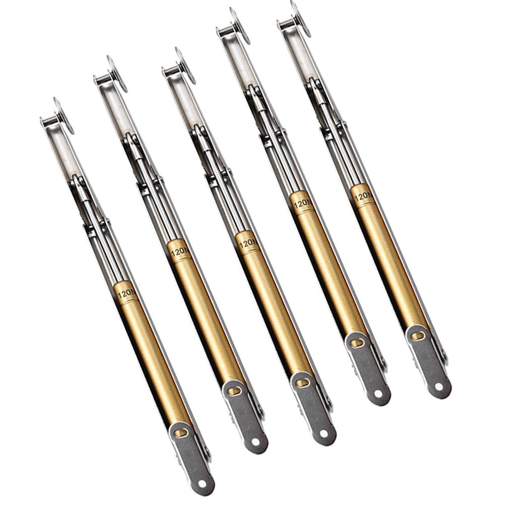 5Pcs Lift Hydraulic Gas Strut Lid Stay Cabinet Door Support Rod Silver 120N