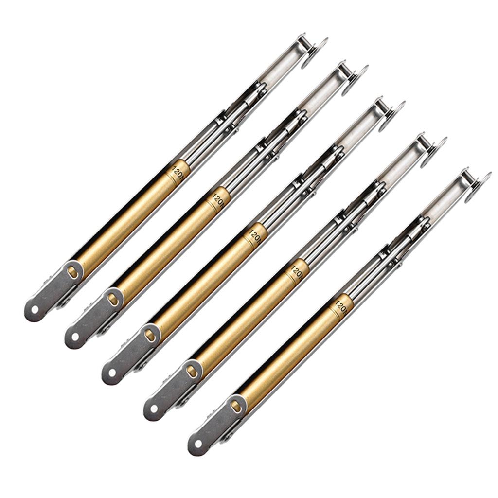 5Pcs Lift Hydraulic Gas Strut Lid Stay Cabinet Door Support Rod Silver 120N