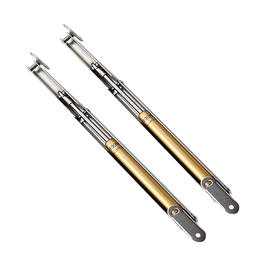 2Pcs Lift Hydraulic Gas Strut Lid Stay Cabinet Door Support Rod Silver 100N