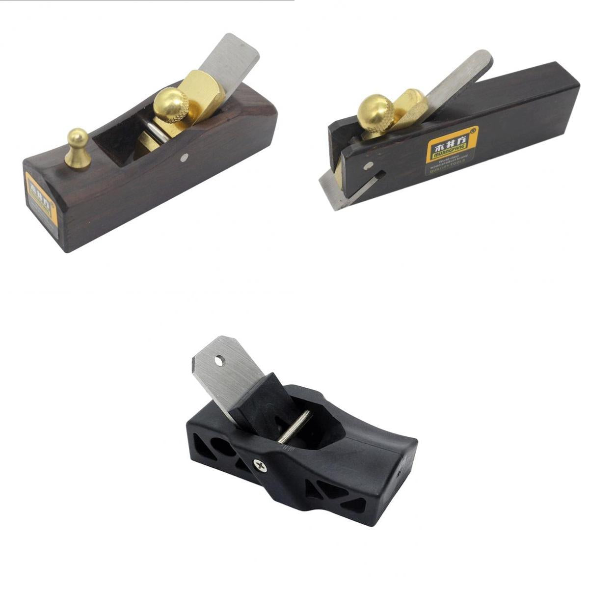 3 Pieces Vintage Wood Hand Planes Carpenter Tool Woodworking Joinery Set