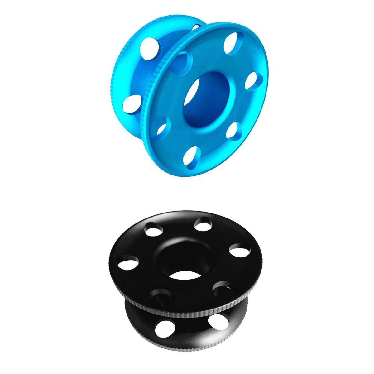 2 Pieces Aluminum Alloy Scuba Diving Finger Spool Dive Reel Guide Line Spool