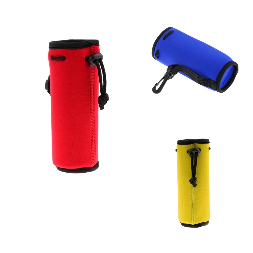 3pcs Neoprene Insulated Sport Water Bottle Cover Pouch Bag Blue Yellow Red