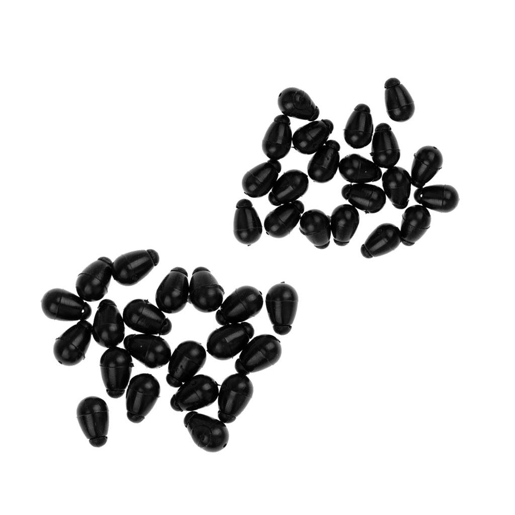 40Pcs Carp Fishing Quick Change Beads for Inline Method Feeder 9mm 11mm