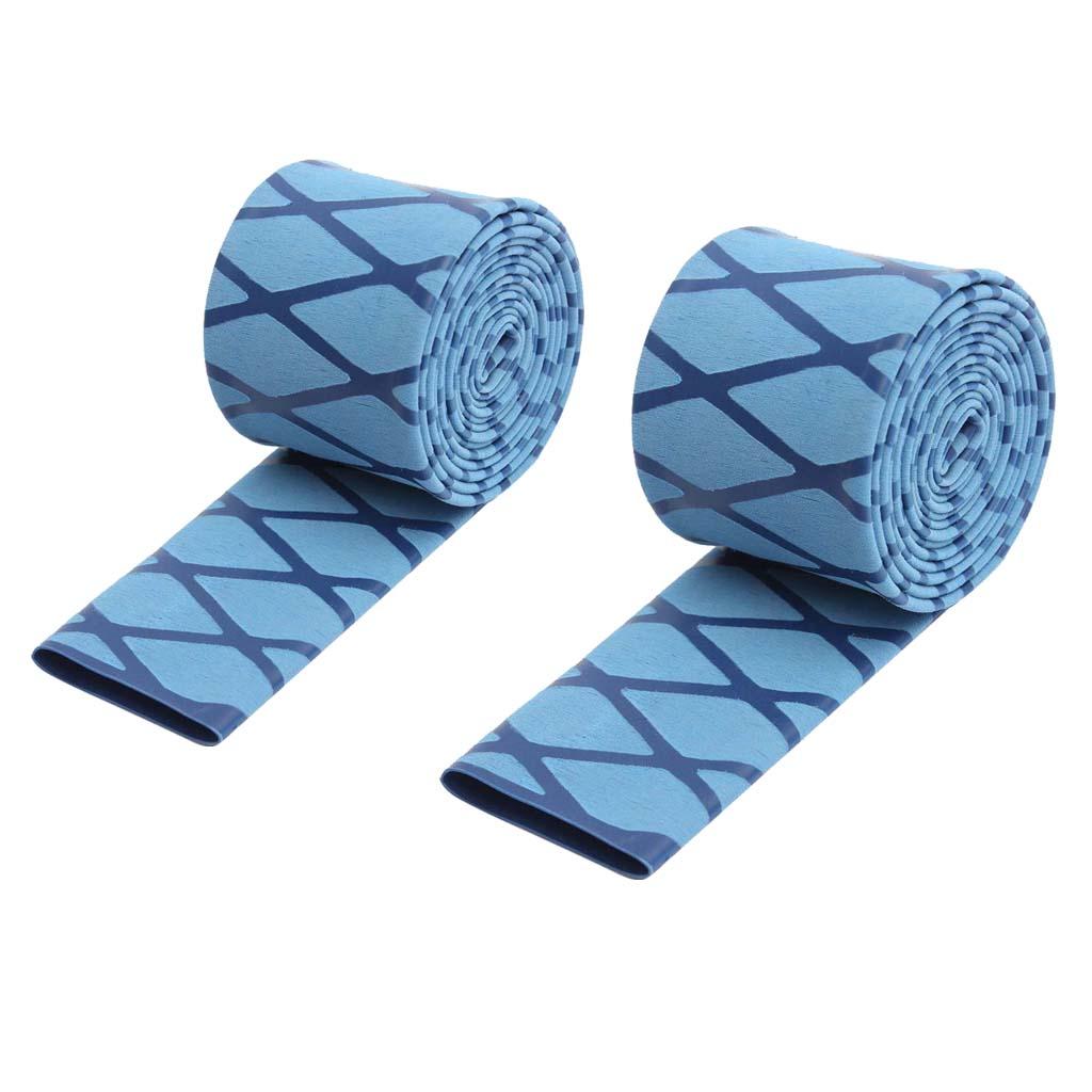2Pcs Non Slip Textured X-Tube Heat Shrink Tubing Fishing Rod Grips 28mm 35mm