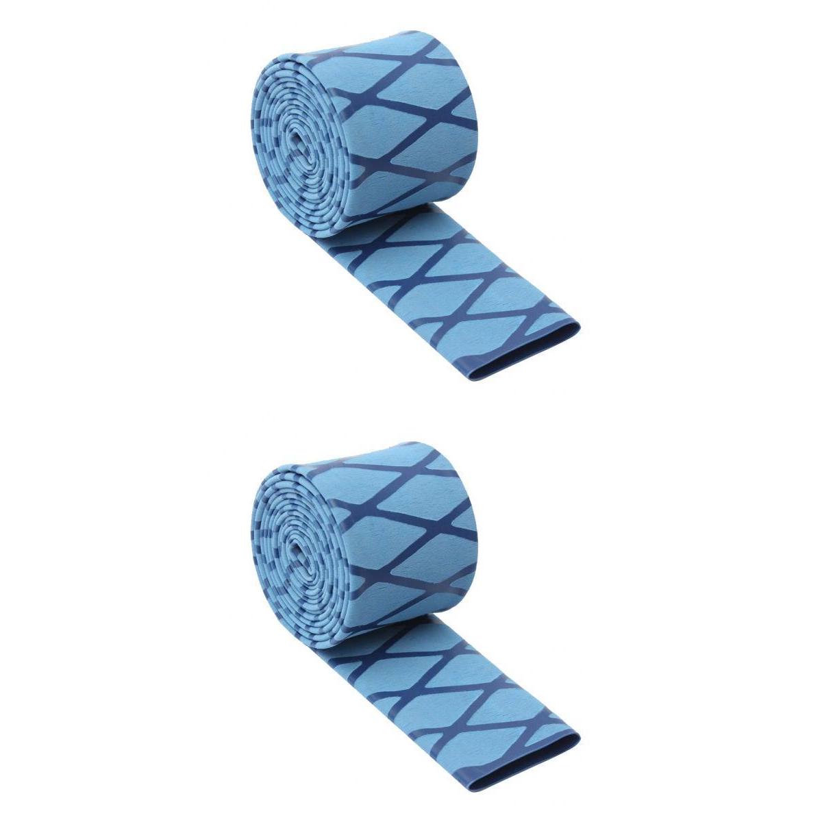 2Pcs Non Slip Textured X-Tube Heat Shrink Tubing Fishing Rod Grips 28mm 35mm