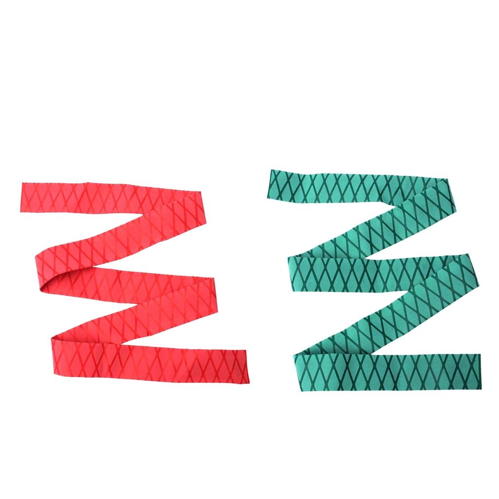 2 Pieces Non-Slip Heat Shrink Tubing Grip Fishing Rod Racket Handle Sleeves
