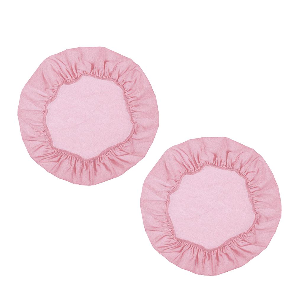 2Pcs Spandex Stretch Chair Seat Cover Wedding Dining Chair Slipcover Pink