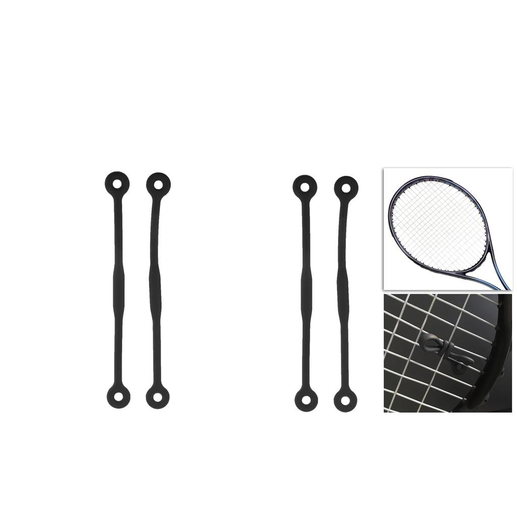 4 Set Shockproof Tennis Squash Racket Vibration Dampeners Black