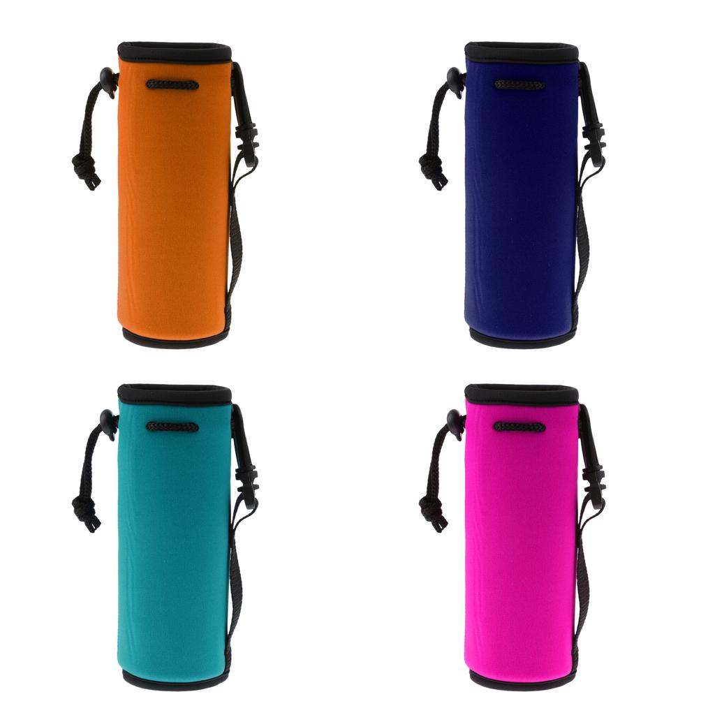 4Pcs Neoprene Insulated Water Drink Bottle Cooler Carrier Cover Sleeve Case