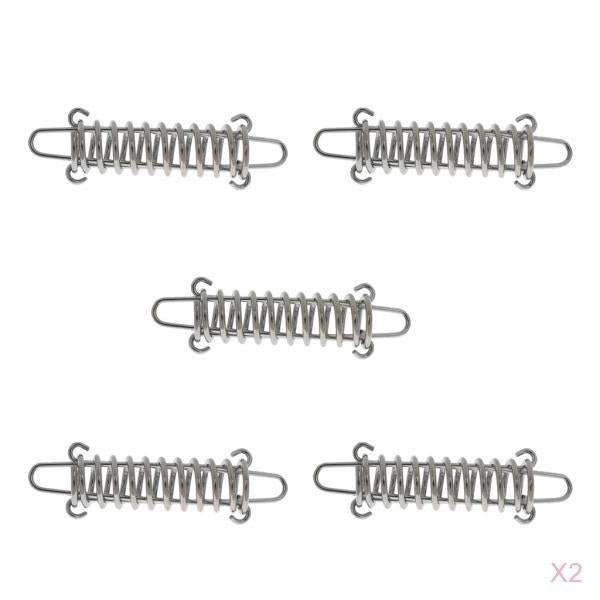 10 Pieces Stainless Steel Camping Awning/Tent Spring Tensioner/ Tightener