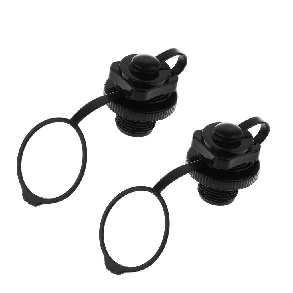 2 Pieces Plastic Screw Air Valve Caps for Inflatable Boat Kayak Raft Canoe