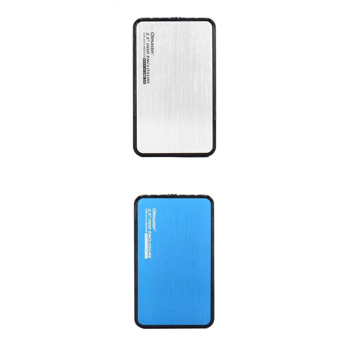 2Pcs 2.5''SSD Hard Drive Enclosure USB to SATA External HDD Housing Case