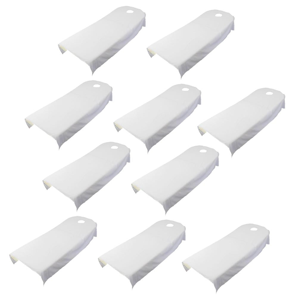 10Pieces SPA massage treatment bed cover White