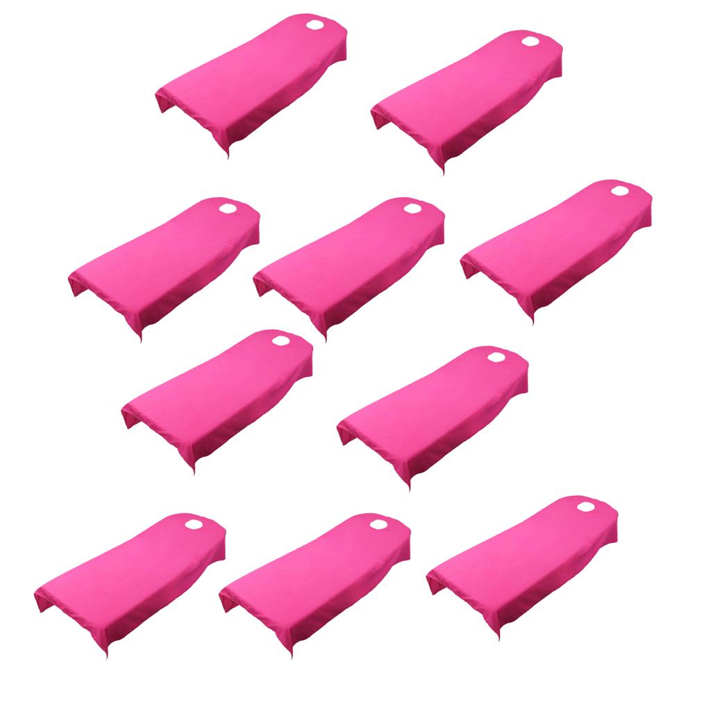 10Pieces SPA massage treatment bed cover Rose Red