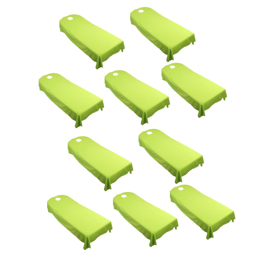 10Pieces SPA massage treatment bed cover Green