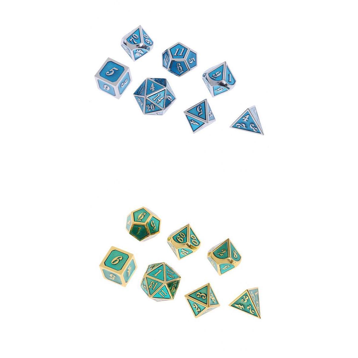 Alloy Polyhedral Dice Set D4-D20 TRPG for Dungeons and Dragons Roleplay Toys