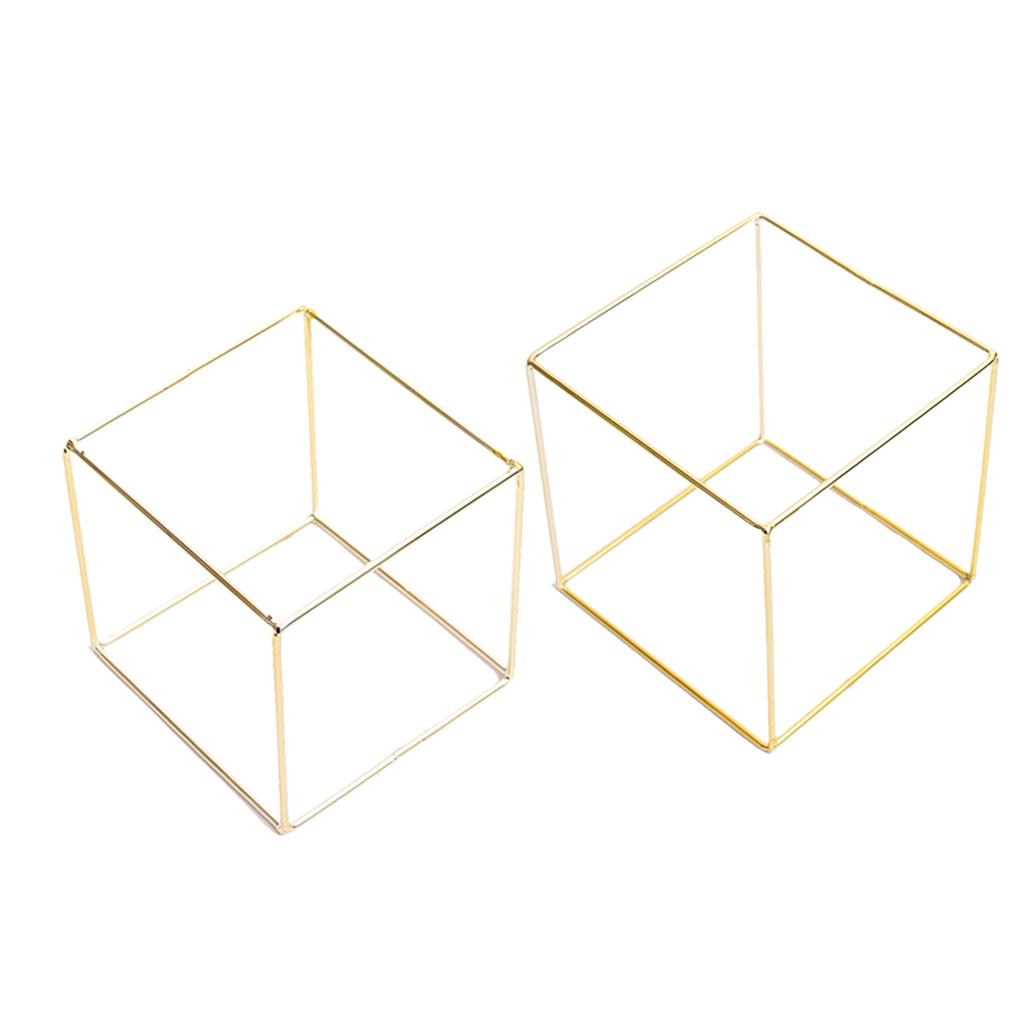 2 Pieces Iron Frame Geometric Earrings Hanger Display Organizer Rack
